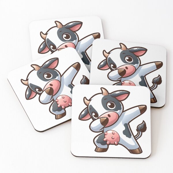 Item preview, Dancing Cow - Cute Cartoon Cow Illustration designed and sold by Designowner.