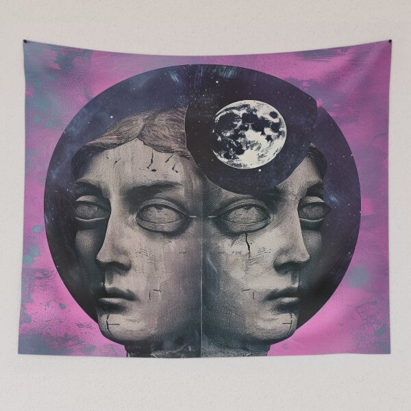 Item preview, Gemini Moon Collage designed and sold by deathxdesign.