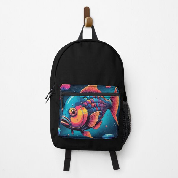 Item preview, Cosmic fish swim in space-Edited AI generated art designed and sold by Frostp.
