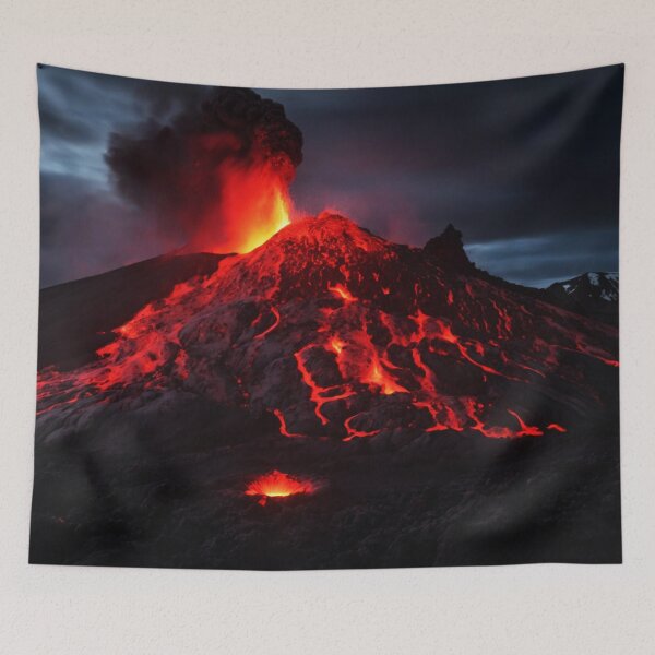 Item preview, Iceland Volcano Tower of Lava Bursts designed and sold by SassyArtistry.