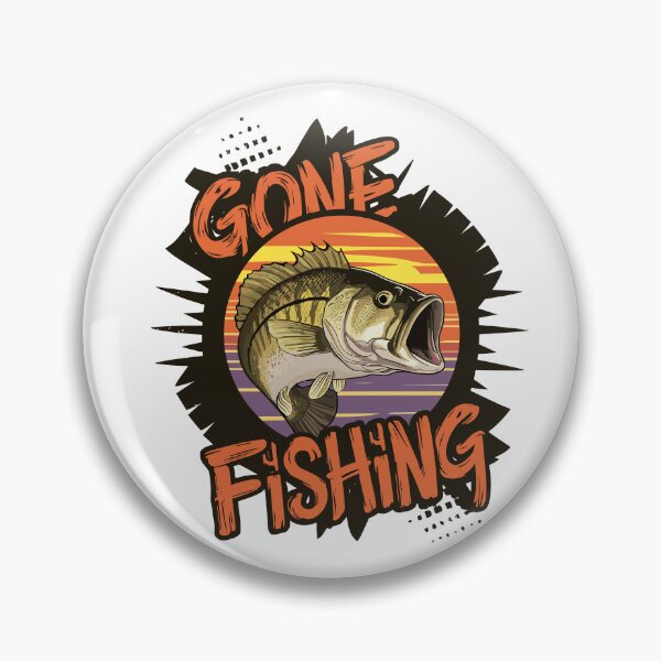 Item preview, Fishing jumping out of the water, says Gone Fishing designed and sold by Zeltagold8.