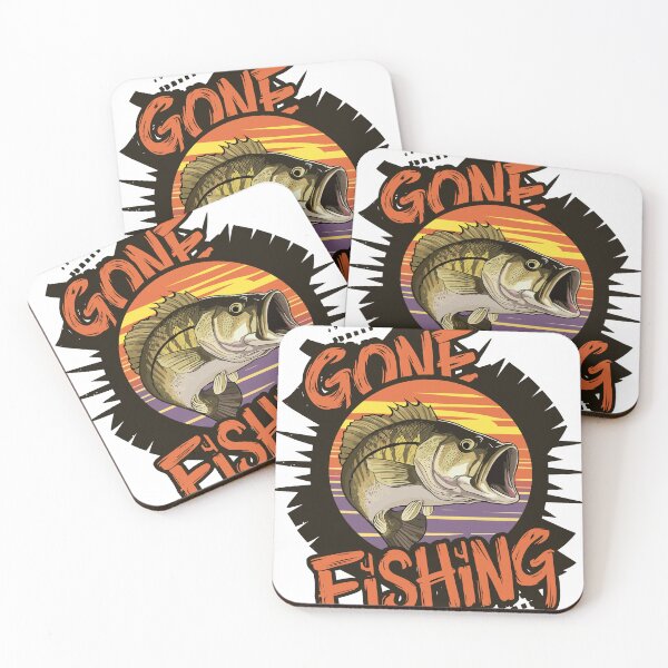 Item preview, Fishing jumping out of the water, says Gone Fishing designed and sold by Zeltagold8.