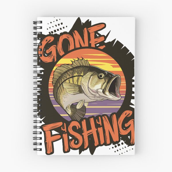 Item preview, Fishing jumping out of the water, says Gone Fishing designed and sold by Zeltagold8.