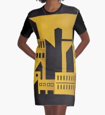 Golden city art deco Graphic T-Shirt Dress
