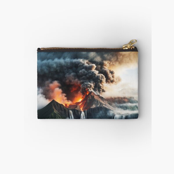 Item preview, Iceland Volcano Calm Smoking Burning Waterfalls designed and sold by SassyArtistry.
