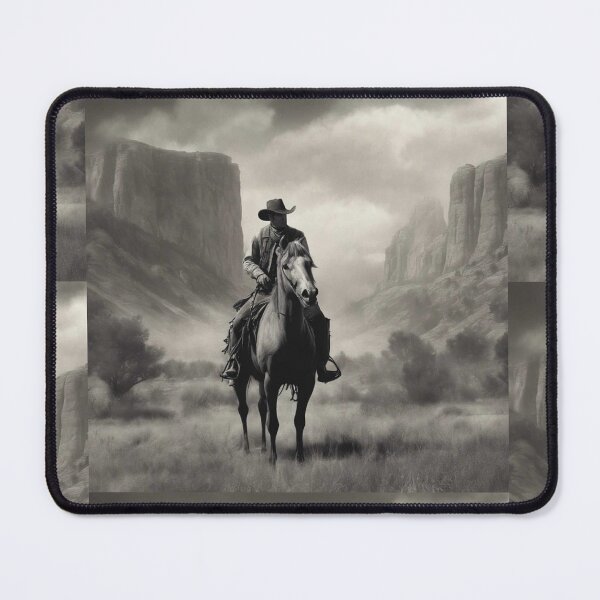 Item preview, Cowboy On A Horse In The Valley designed and sold by AppleShinez.