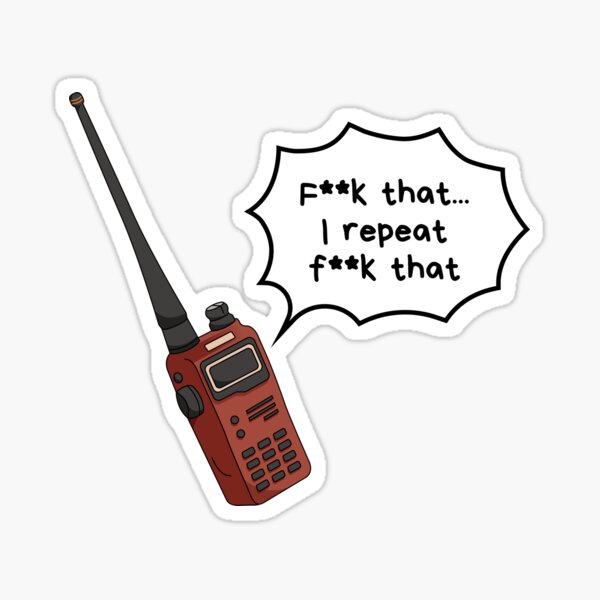Aperçu de l'œuvre F que je répète, F que - Talkie Walkie créée et vendue par medimidoodles.