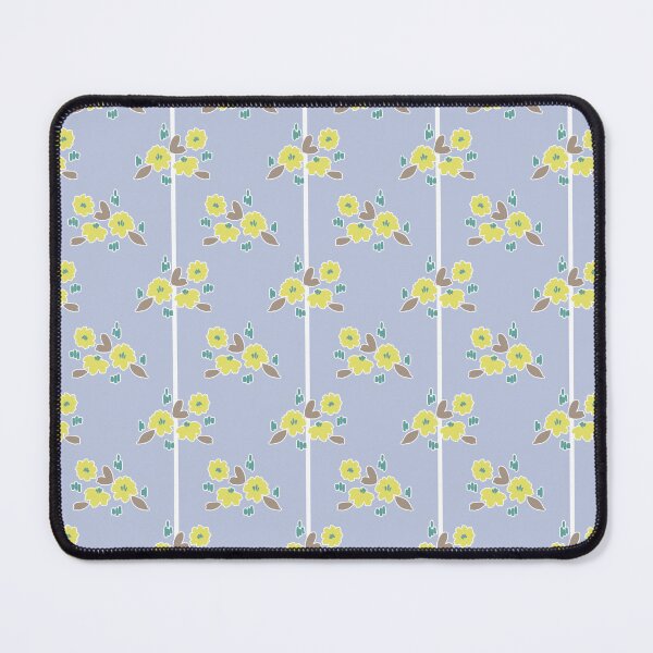 Item preview, Blue and Yellow Floral Stripe designed and sold by Jessa Moon.