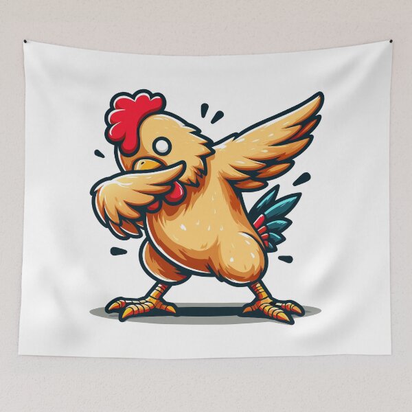 Item preview, Dabbing Rooster - Funky Chicken Dance designed and sold by Designowner.