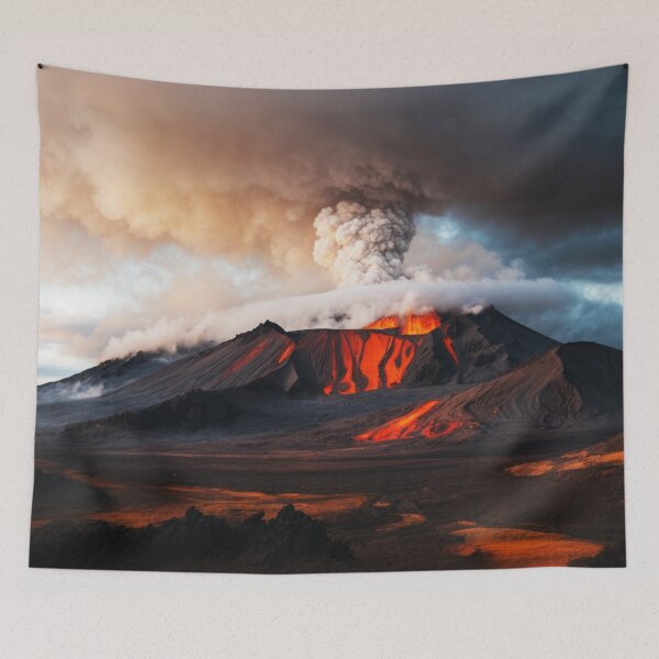 Item preview, Iceland Volcano Smoking Lava designed and sold by SassyArtistry.