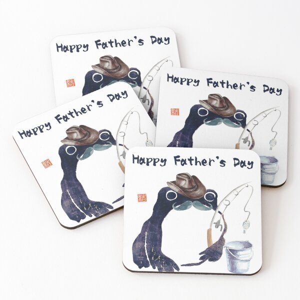 Item preview, Father's Day Fishing Frog designed and sold by YUI Works.