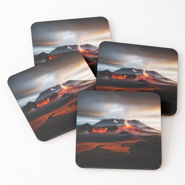 Item preview, Iceland Volcano Hot Burning Lava In Mountains designed and sold by SassyArtistry.