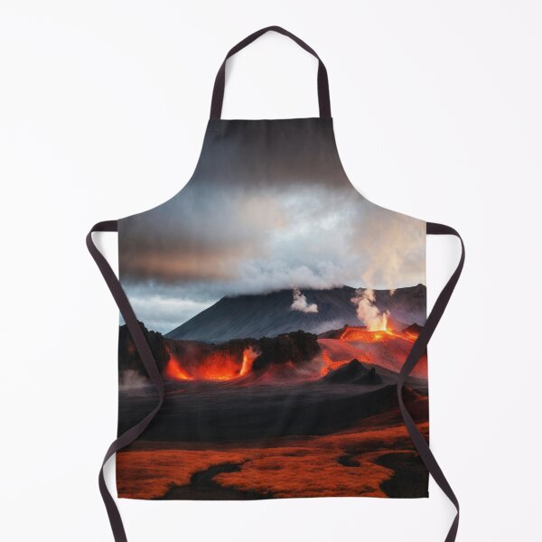 Item preview, Iceland Volcano Hot Burning Lava In Mountains designed and sold by SassyArtistry.