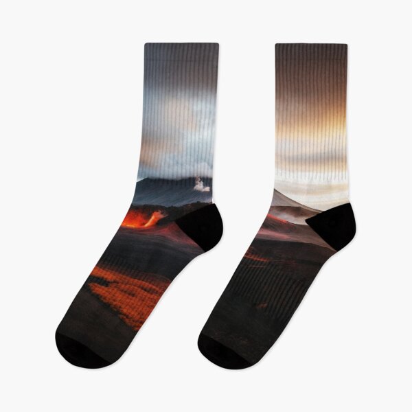 Item preview, Iceland Volcano Hot Burning Lava In Mountains designed and sold by SassyArtistry.