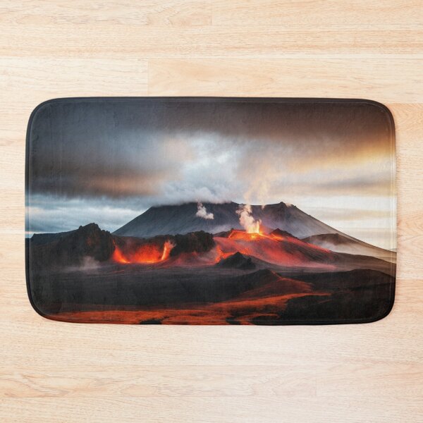Item preview, Iceland Volcano Hot Burning Lava In Mountains designed and sold by SassyArtistry.