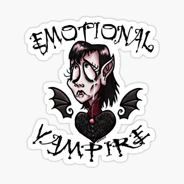 Item preview, Vampire émotionnel (version féminine) designed and sold by JanGrackle.