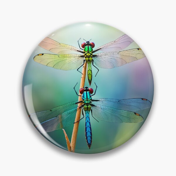 Item preview, Dragonflies Made of Glass Fly On Beautiful Wings designed and sold by Glimmersmith.
