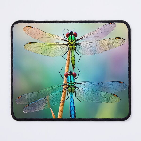 Item preview, Dragonflies Made of Glass Fly On Beautiful Wings designed and sold by Glimmersmith.