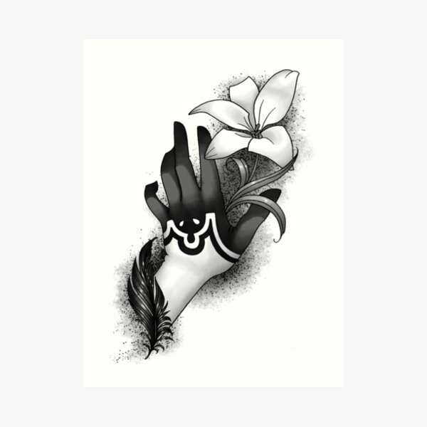 2B's arm and a Lunar Tear Art Print