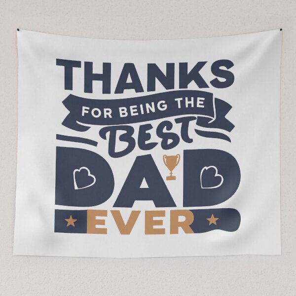 Item preview, Minimalist Best Dad Ever: Modern Father's Day Art designed and sold by HahaHandlesHub.