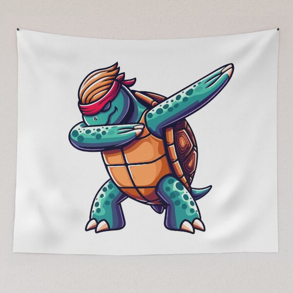 Item preview, Funky Turtle Dabbing Dance Art designed and sold by Designowner.