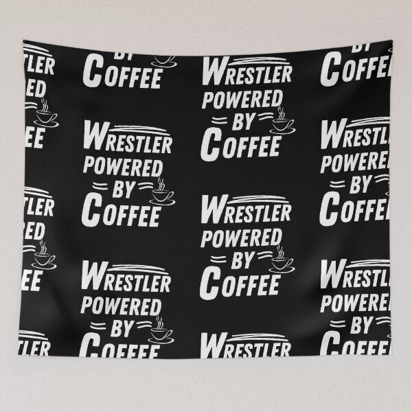 Item preview, Wrestler powered by coffee designed and sold by annoying-shirts.