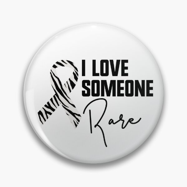 Artikelvorschau, I Love Someone Rare Zebra Ribbon Rare Disease Awareness Gear entworfen und verkauft von DynamicDesign.