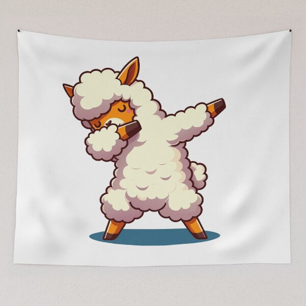 Item preview, Dabbing Llama - Whimsical Woolly Dance designed and sold by Designowner.