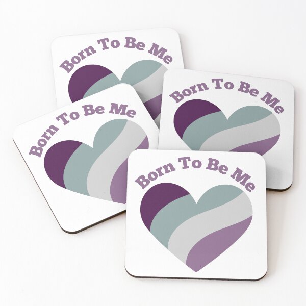 Item preview, Pride Hearts: Asexual - Born To Be Me designed and sold by RainbowStudios.
