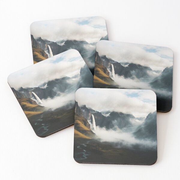 Item preview, Iceland Volcano Calm Beautiful smoking Waterfalls designed and sold by SassyArtistry.