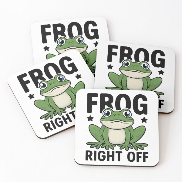 Item preview, Frog right off - froggy humor designed and sold by EvergreenWhimsy.