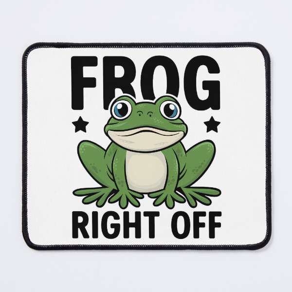 Item preview, Frog right off - froggy humor designed and sold by EvergreenWhimsy.