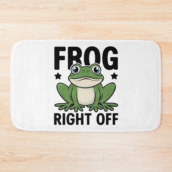 Item preview, Frog right off - froggy humor designed and sold by EvergreenWhimsy.