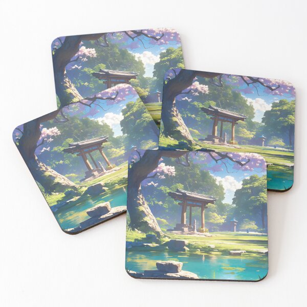 Item preview, The sakura blossom by the still pond designed and sold by obstinator.
