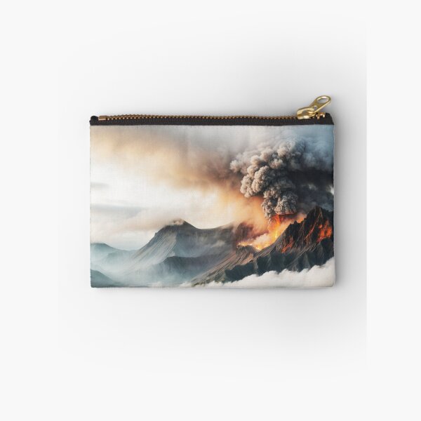 Item preview, Iceland Volcano Smoking Waterfalls Landscape Eruption  designed and sold by SassyArtistry.