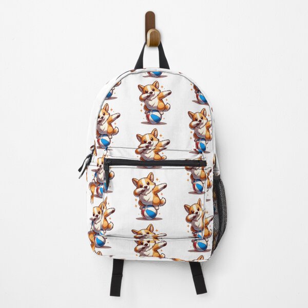 Item preview, Corgi Dabbing on a Beach Ball - Cute Cartoon Dog Art designed and sold by Designowner.