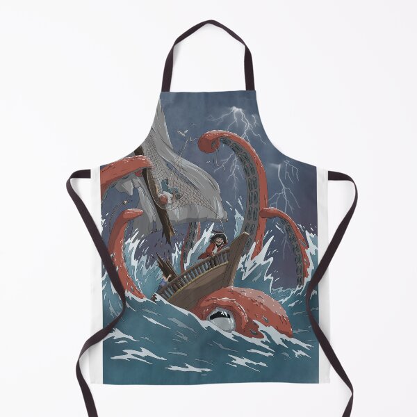 Aperçu de l'œuvre L'attaque du Kraken créée et vendue par LMIllustrate.