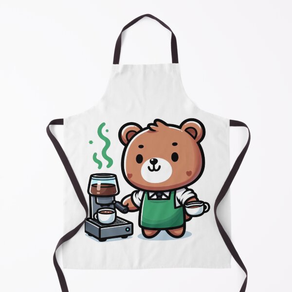 Item preview, Hand-Drawn Cute Coffee Bear: Bear-ista Delight designed and sold by DudzDesignz.