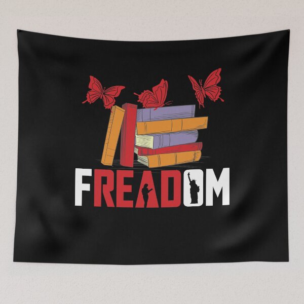 Item preview, Reading Shirt, Freadom Shirt, Book Lover Gift, Book t-shirt designed and sold by QUILLandTEE.