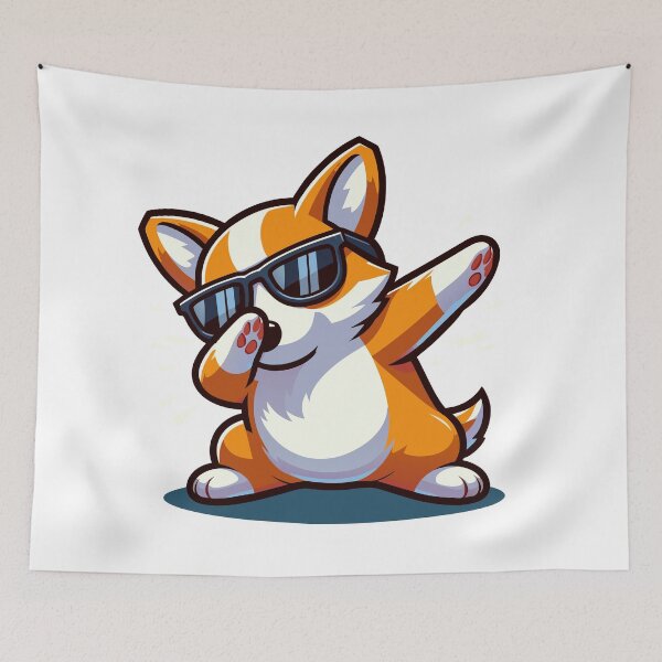 Item preview, Cool Dabbing Corgi designed and sold by Designowner.