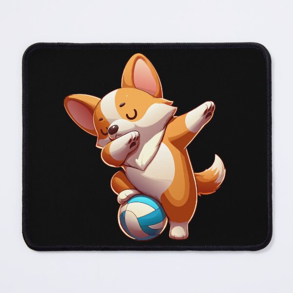 Item preview, Dabbing Corgi with Volleyball designed and sold by Designowner.
