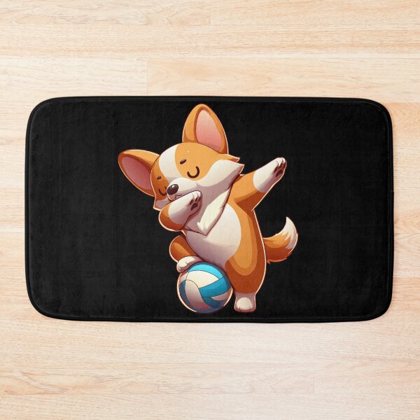 Item preview, Dabbing Corgi with Volleyball designed and sold by Designowner.