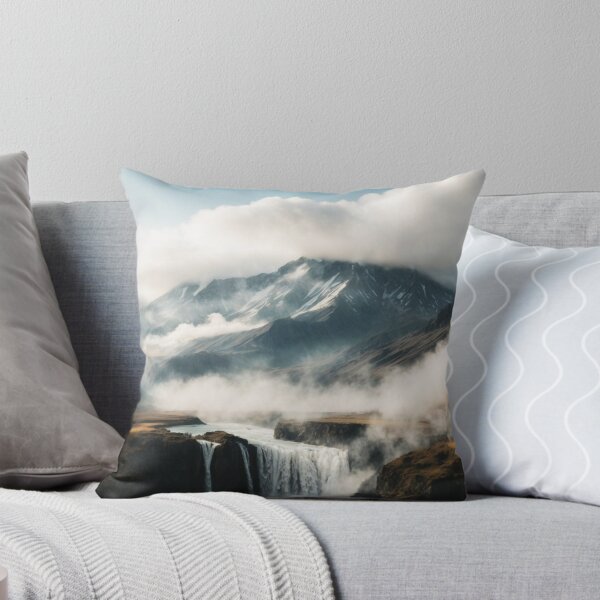 Item preview, Iceland Volcano Smoking Waterfalls Beautiful Landscape  designed and sold by SassyArtistry.