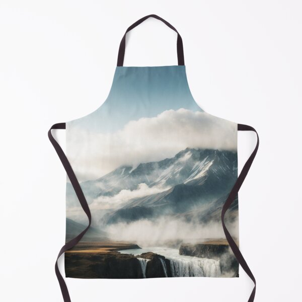 Item preview, Iceland Volcano Smoking Waterfalls Beautiful Landscape designed and sold by SassyArtistry.