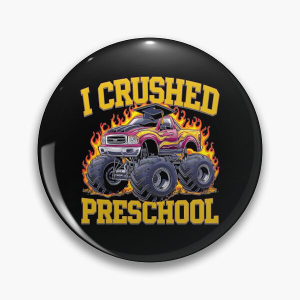 Item preview, I Crushed Pre-K Grad, Graduation Preschool Monster Truck Boys designed and sold by VerdePlantTees.