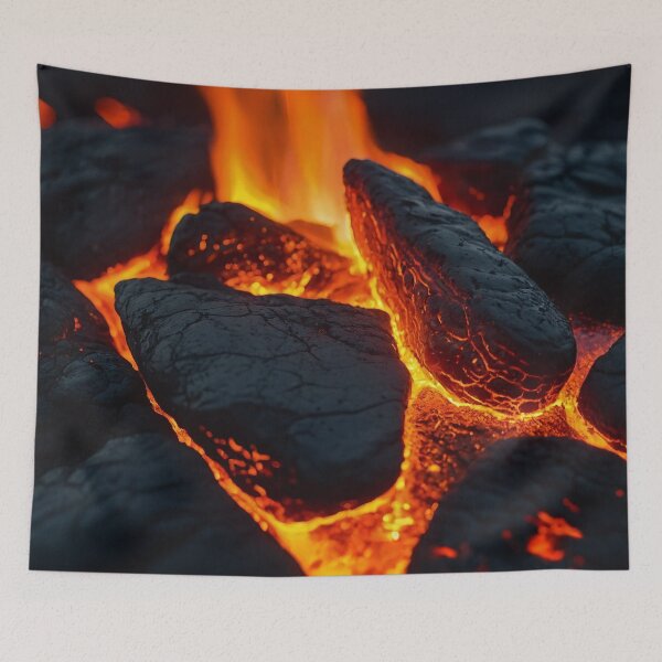 Item preview, Lava close up - Magma Volcano River On Fire designed and sold by SassyArtistry.