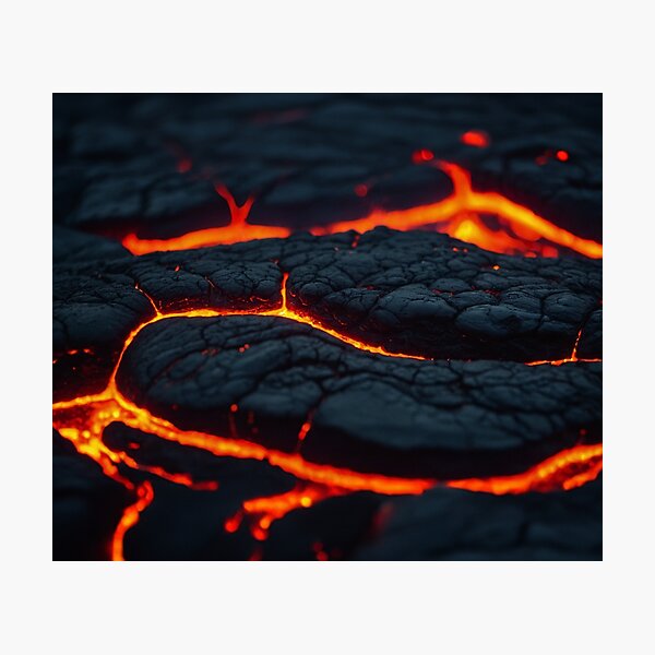 Item preview, Magmatic fire - Lava river close up designed and sold by SassyArtistry.