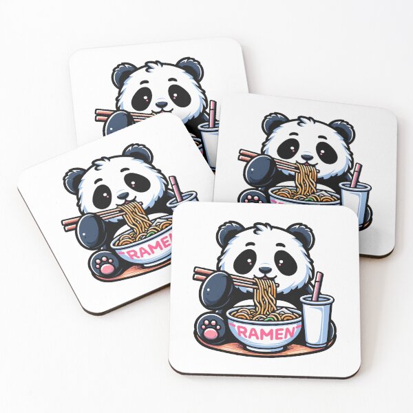 Item preview, Kawaii Panda Eat Ramen designed and sold by Designowner.