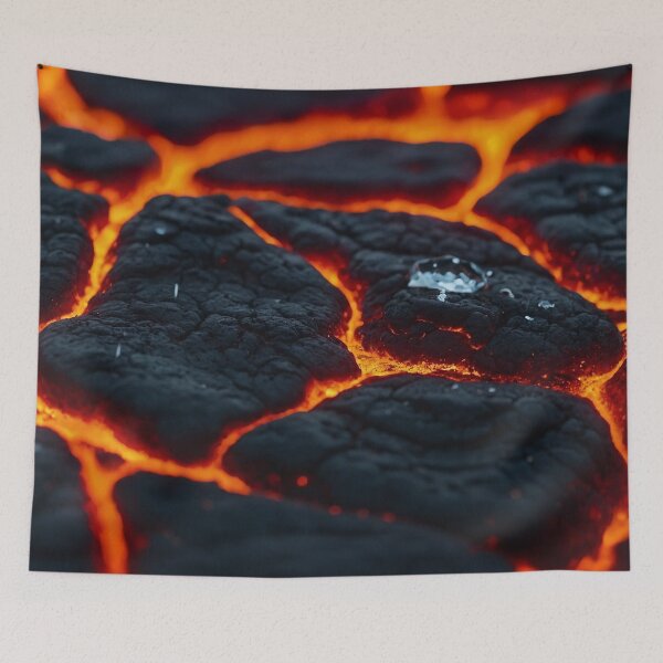 Item preview, Magma fire - Lava river close up designed and sold by SassyArtistry.
