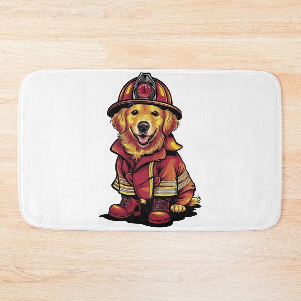Item preview, Golden Retriever Fireman designed and sold by likbatonboot.